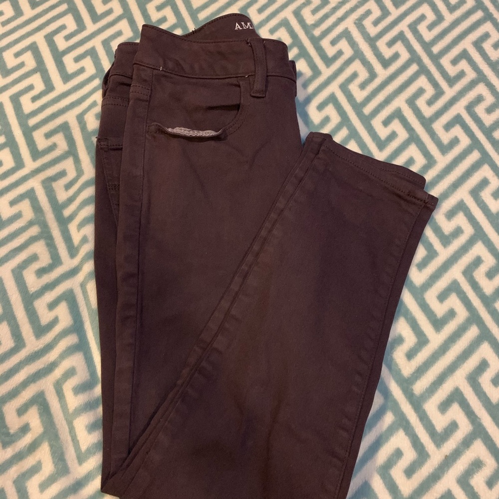 Dark purple cropped pants